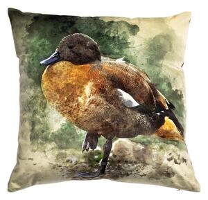 Zamatový vankúš divá kačka - 45 * 45 * 10cm - Mars & More