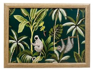 Podnos na nohy Jungle Black - 43 * 33 * 7cm - Mars & More