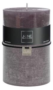 Šedá sviečka Granite valec XXL - Ø 10*15 cm/120h - J-Line by Jolipa