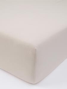 Jersey plachta s elastanom Deluxe 160 × 200 cm – prírodná