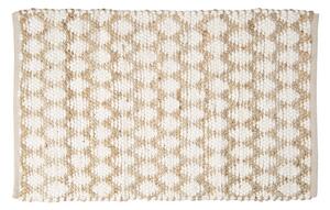 Hnedo -biely jutový koberec - 60 * 90 cm - Clayre & Eef