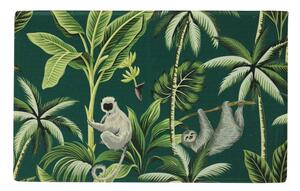 Petrolejová rohožka pred dvere s motívom džungle Jungle petrol - 75 * 50 * 1cm - Mars & More