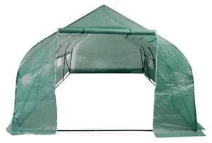 Prenosný priechodný tunelový fóliovník s oceľovým rámom 18 m²