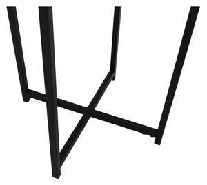 Príručný stolík, dub/čierny kov, IMSAR