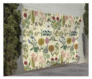 Pikniková deka Surdic Manta Picnic Botanical s motívom rastlín, 140 x 170 cm