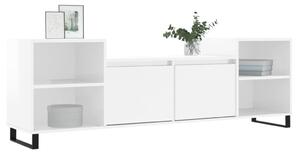 TV skrinka lesklá biela 160x35x55 cm spracované drevo