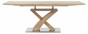 KONDELA Jedálenský stôl, dub, 160-200x90 cm, BONET NEW TYP 2