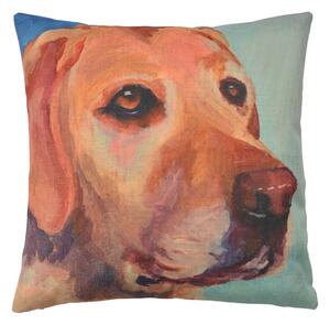 Povlak na vankúš s motívom labradora Psy - 43 * 43 cm - Clayre & Eef