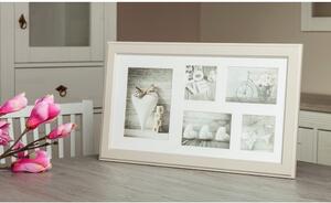 Béžový rámček na 5 fotografií Styler Malmo, 51 × 27 cm