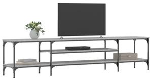 TV skrinka sivá sonoma 201x35x45 cm kompozitné drevo a železo