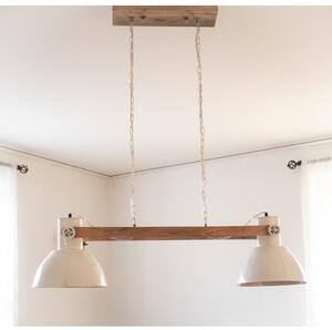Závesné svetlo Elay 2 lampy biele - 110 * 30 * 30 cm - Light & Living