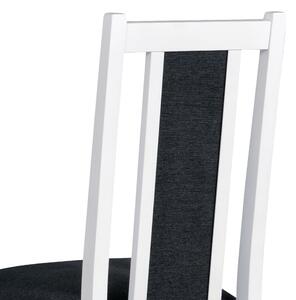 Jedálenská stolička BOLS 14 biela/tmavosivá