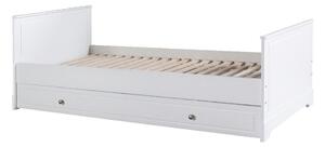 Biela zásuvka pod posteľ BELLAMY Marylou, 90 × 200 cm
