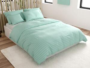 Hotelové obliečky z mikrovlákna JASMINE mentolové - prúžok 2 cm Rozmer obliečky: 70 x 90 cm | 140 x 200 cm
