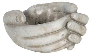 Kvetináč v dizajne zopätých rukách Jointes - 18 * 16 * 9 cm - Clayre & Eef