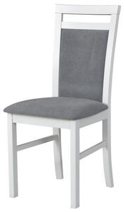 Jedálenská stolička MILAN 5 biela/svetlosivá