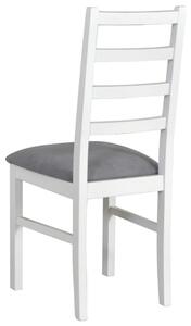 Jedálenská stolička NILA 8 sivá/biela