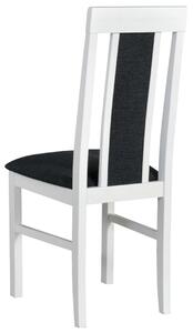 Jedálenská stolička NILA 2 biela/tmavosivá