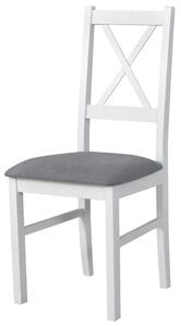 Jedálenská stolička NILA 10 sivá/biela