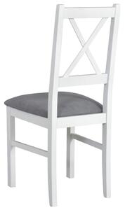 Jedálenská stolička NILA 10 sivá/biela