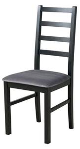 Jedálenská stolička NILA 8 sivá/čierna