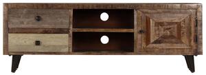 TV skrinka 118x30x40 cm masívne mangovníkové drevo