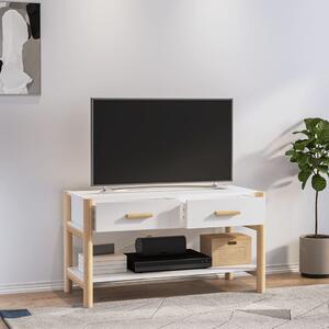 TV skrinka biela 82x38x45 cm spracované drevo