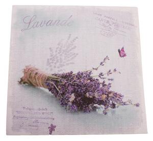 Obraz na plátne Lavender letter, 28 x 28 cm