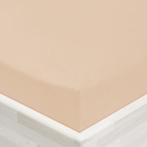 Jersey napínacie prestieradlo JR-033 Béžové 90 x 200 - výška 20 cm