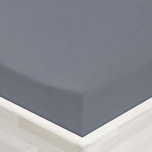 Jersey napínacie prestieradlo JR-029 Antracitovo sivé 80 x 200 - výška 20 cm