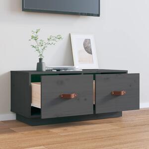 TV skrinka sivá 80x34x35 cm masívna borovica