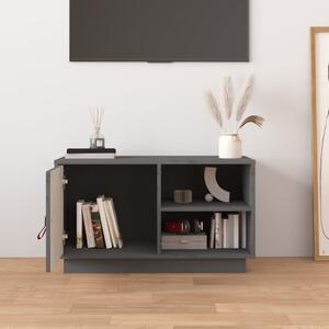 TV skrinka sivá 70x34x40 cm borovicový masív