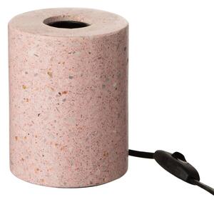 Ružová stolná lampa Terrazzo - Ø 10*13 cm/E27 - J-Line by Jolipa