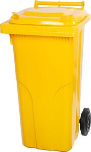 Nadoba MGB 120 lit, plast, žltá 1018, HDPE, popolnica na odpad