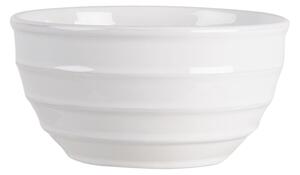 Biela vrúbkovaná miska Romantic Intense - Ø 18 * 9 cm - Clayre & Eef