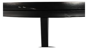 KONDELA Konferenčný stolík, čierny mramor/čierny kov, GAGIN