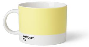Svetložltý hrnček na čaj Pantone, 475 ml