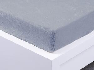 XPOSE® Mikroplyšová plachta Exclusive na vysoký matrac - svetlo sivá 200x220 cm