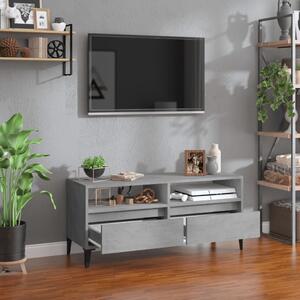 TV skrinka betónová sivá 100x34,5x44,5 cm spracované drevo
