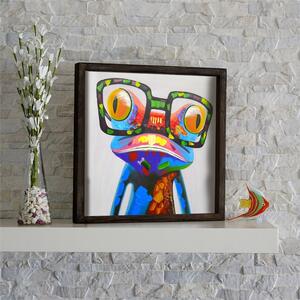 Dekoratívny zarámovaný obraz Frog, 34 × 34 cm