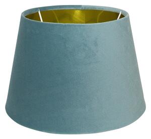Modro šedé zamatovej tienidlo Baby blue - Ø25* 16 cm - Mars & More