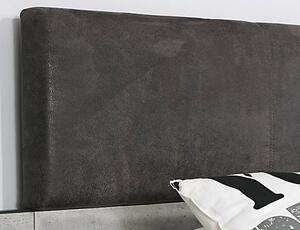 Posteľ s nočnými stolíkmi Penzberg 160x200 cm, sivá / betón