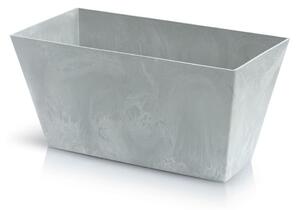 Kvetináč TUBUS Case Beton 600x324x300 mm, vzhľad betón