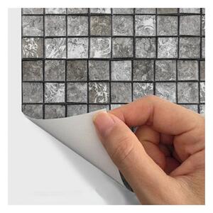 Sada 6 nástenných samolepiek Ambiance Stickers Friezes Tiles Stone, 5 × 30 cm