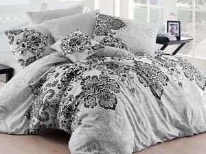 XPOSE® Bavlnené obliečky na dve postele LUXURY - sivé