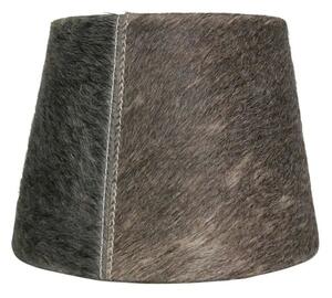 Tienidlo na lampu z hovädzej kože - hnedo šedá - Ø 20 * Ø 15*15cm - Mars & More