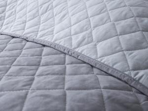 XPOSE® Prikrývka na posteľ EVITA – tmavo sivá/svetlo sivá 220x240 cm
