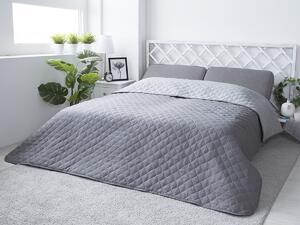 XPOSE® Prikrývka na posteľ EVITA – tmavo sivá/svetlo sivá 220x240 cm