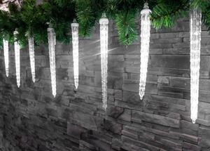 Reťaz MagicHome Vianoce Icicle, 352 LED studená biela, 16 cencúľov, vodopádový efekt, 230 V, 50 Hz