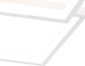 Stropné svietidlo biele vrátane LED 3 stupňové stmievateľné 4 svietidlá - Lejo